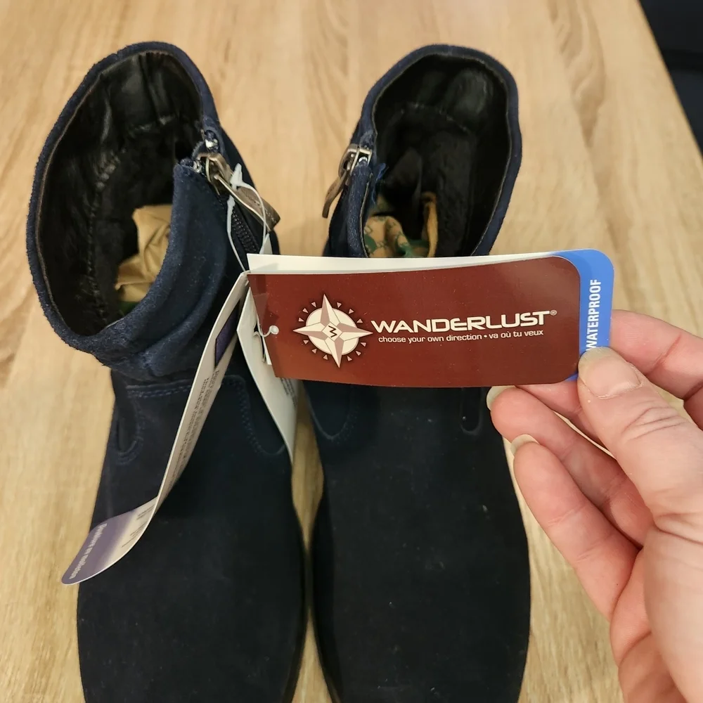 Wanderlust brand waterproof ankle boots.